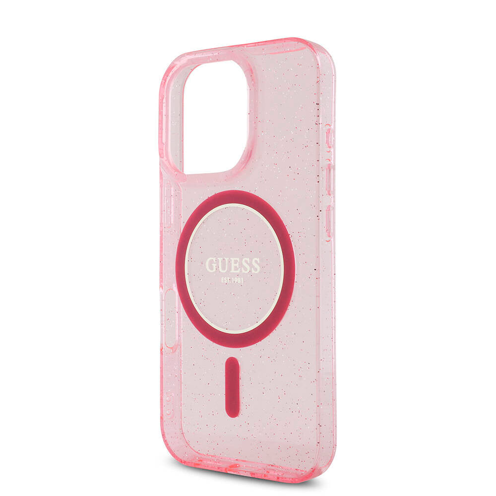 Guess iPhone 16 Pro Orjinal Lisanslı Magsafe Şarj Özellikli Simli Silikon İnci Bileklikli Telefon Kılıfı - 17 Guess iPhone 16 Pro Orjinal Lisanslı Magsafe Şarj Özellikli Simli Silikon İnci Bileklikli Telefon Kılıfı - 17